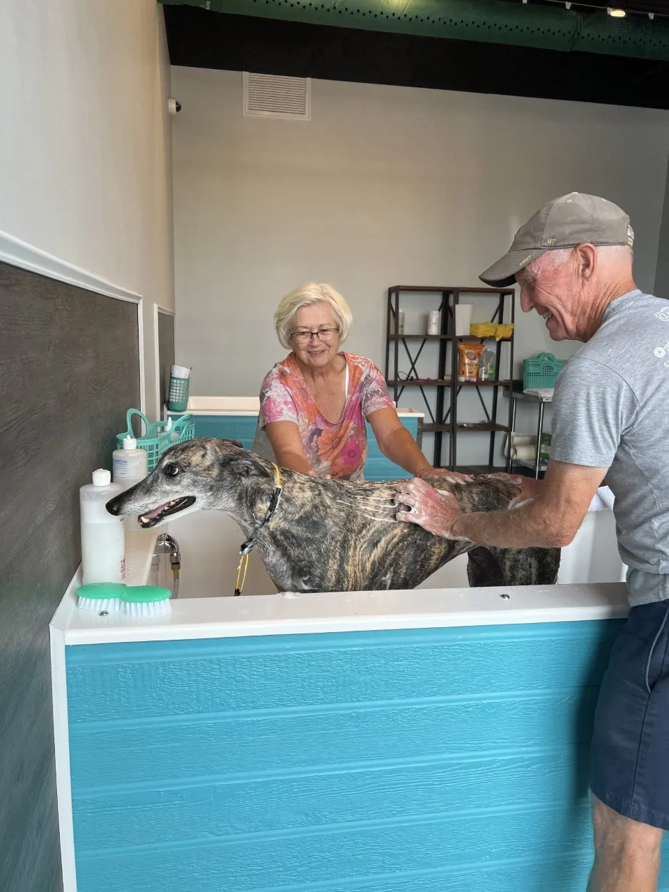 Easy self-serve in our raised tubs